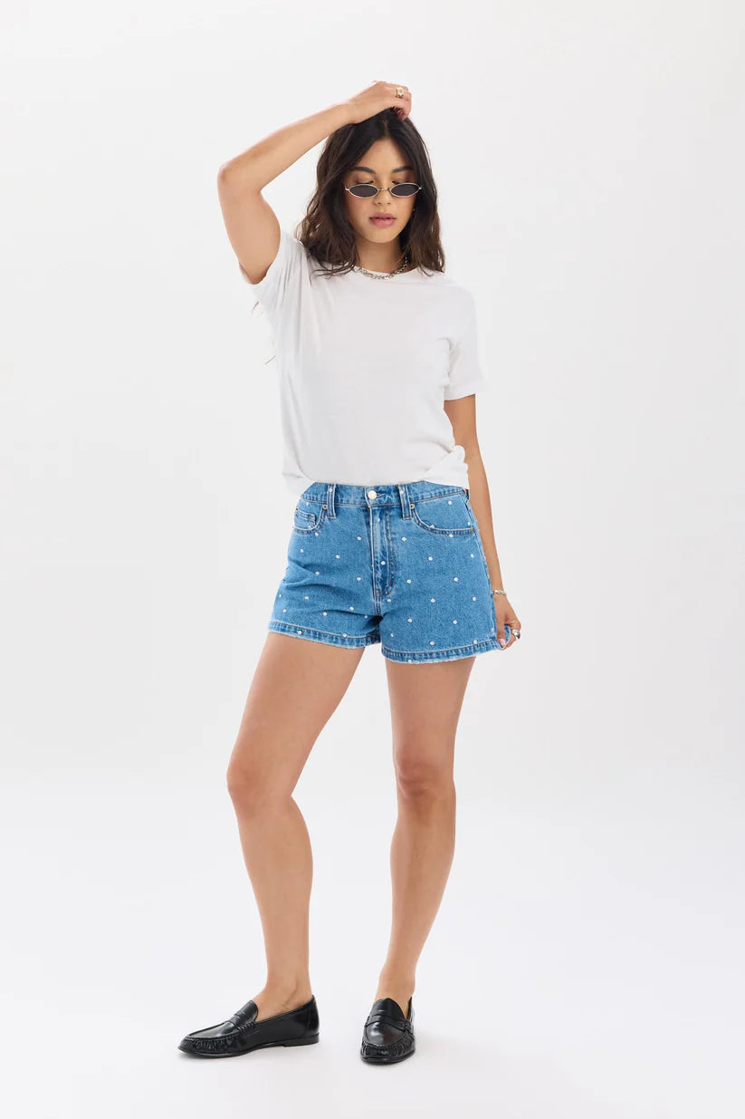 Daze-The Knockout High Rise Short in Full Circle
