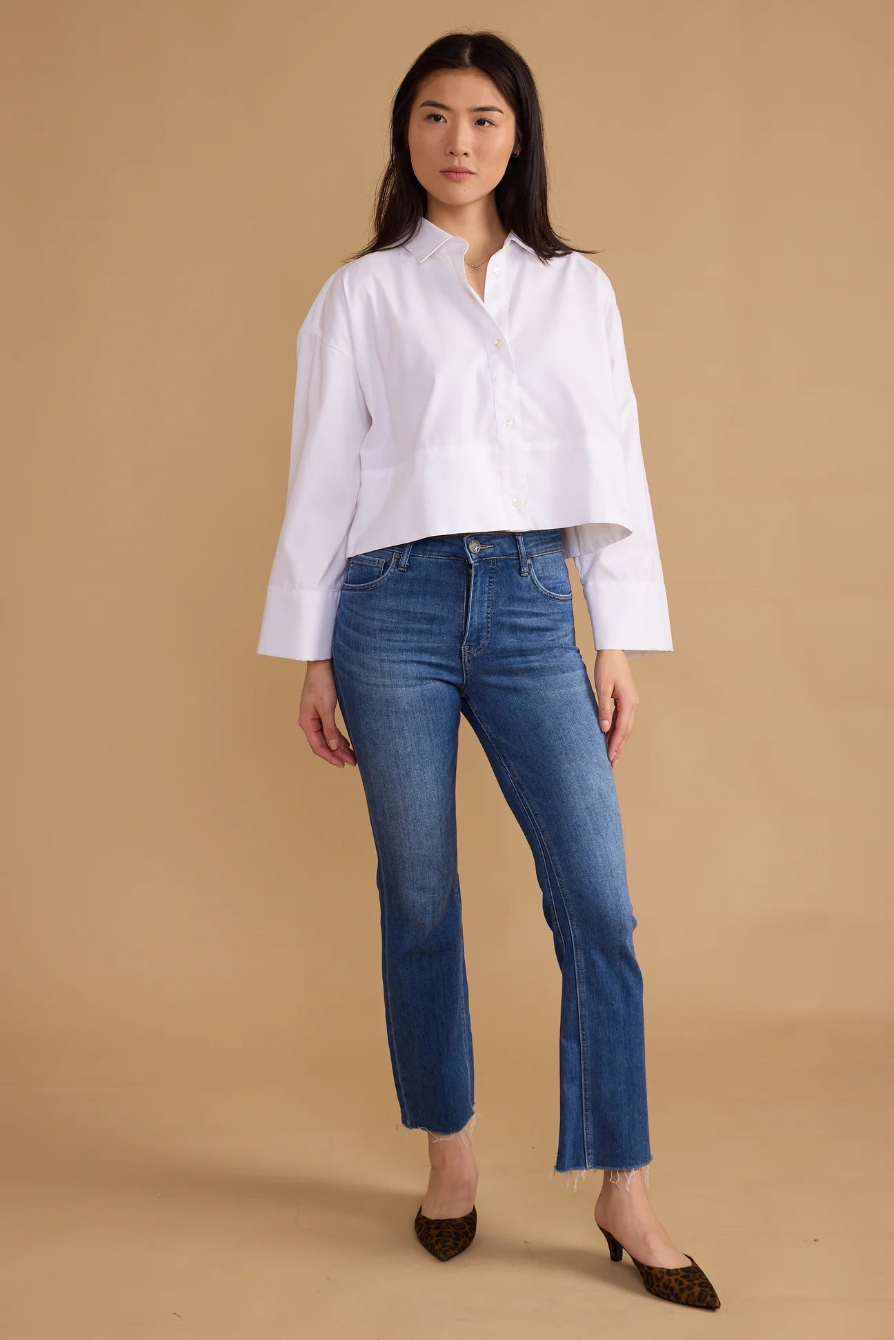 Damien Top in Crisp White
