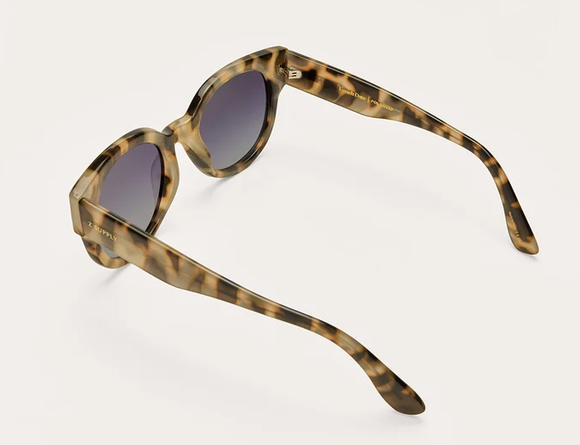 Lunch Date Polarized Sunglasses-Dark Tort Gradient