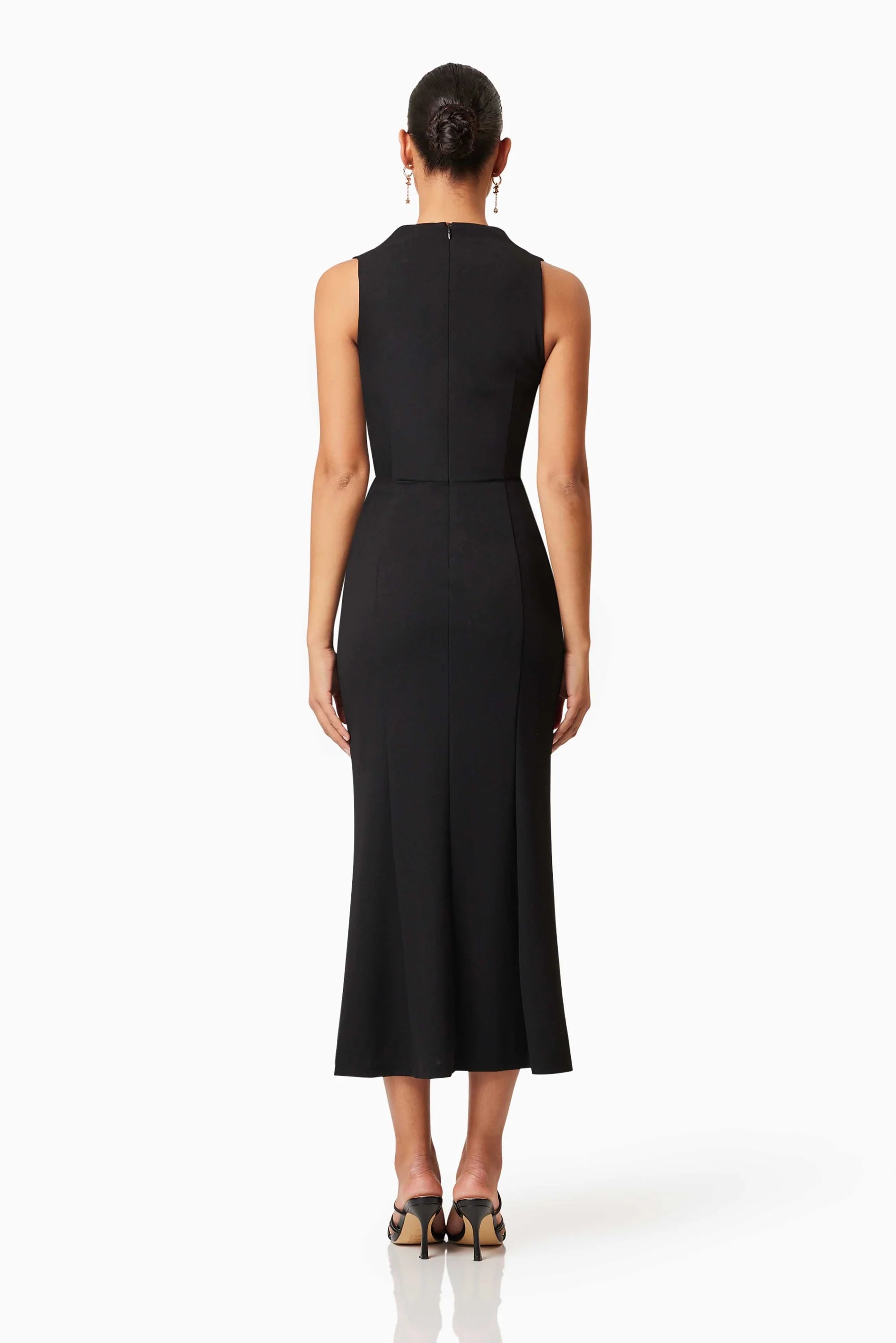 Jamie Midi Dress-Black