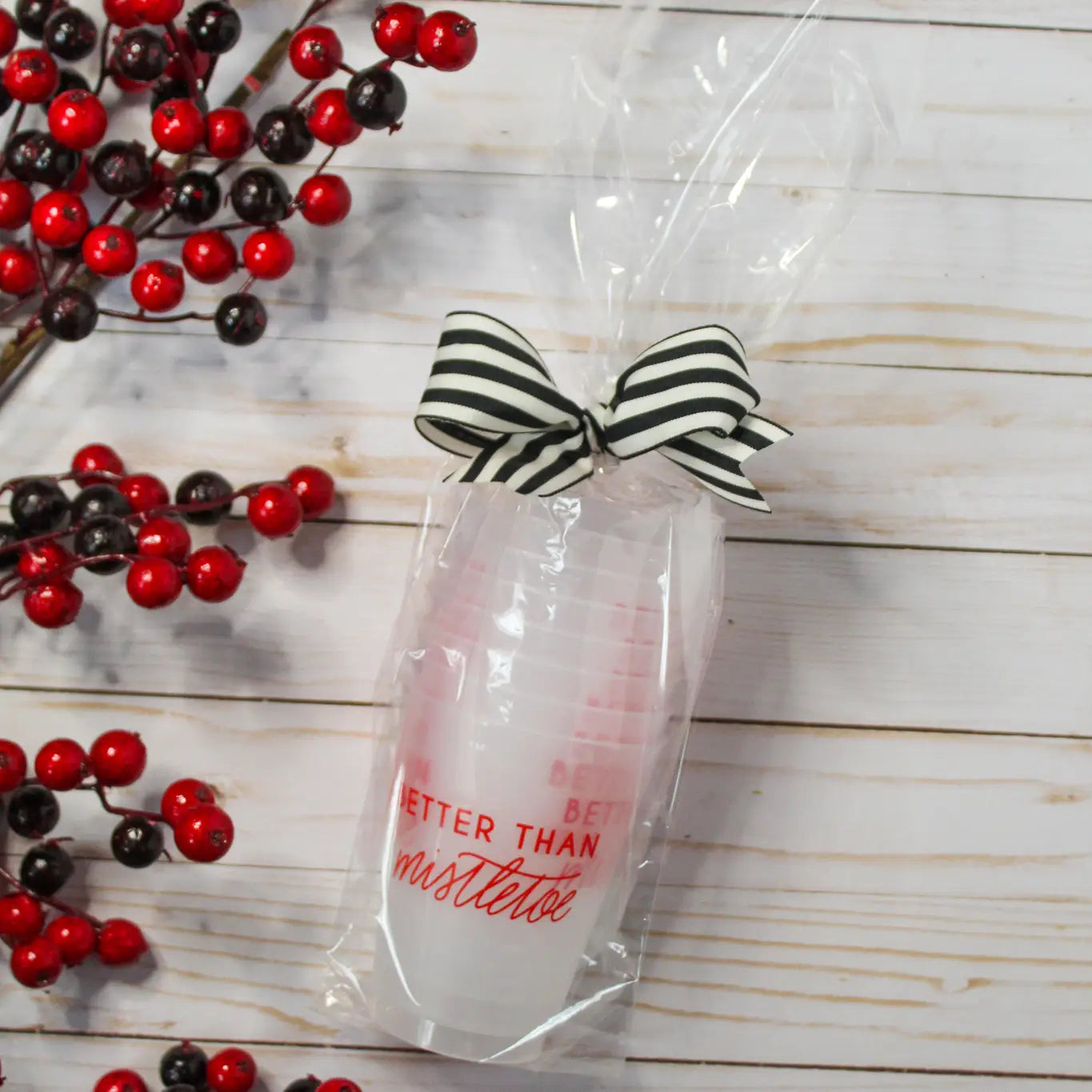 Better Than Mistletoe Frosted Cup Set