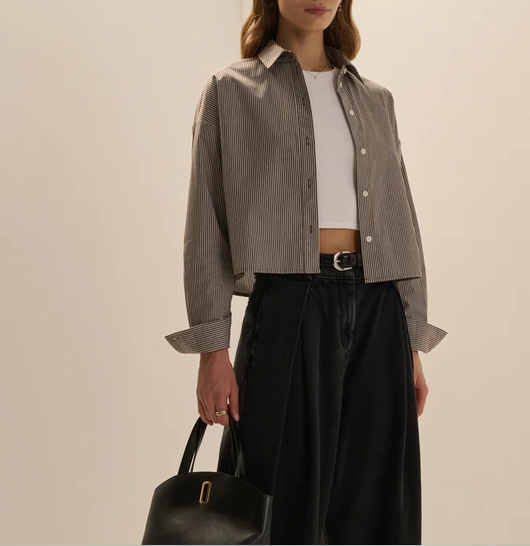 The Next Chapter Shirt-Espresso/White