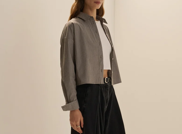 The Next Chapter Shirt-Espresso/White