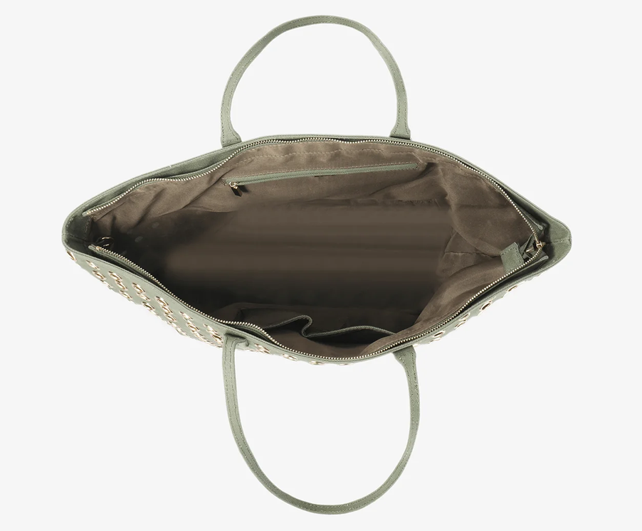 Oya Grommet Canvas Tote-Olive
