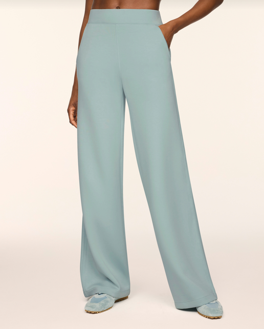 SPANX AirEssentials® Pintuck Wide Leg Pant-Dew