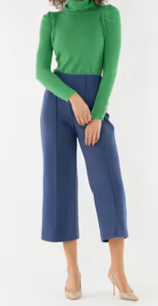 Cropped Piper-Twilight Blue