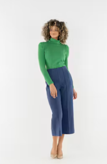 Cropped Piper-Twilight Blue