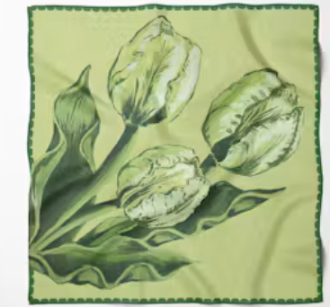 Vintage Floral Scarf