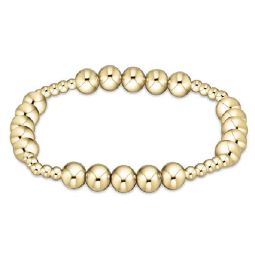 Classic Blissful Pattern 3mm Bead/ 6mm Gold