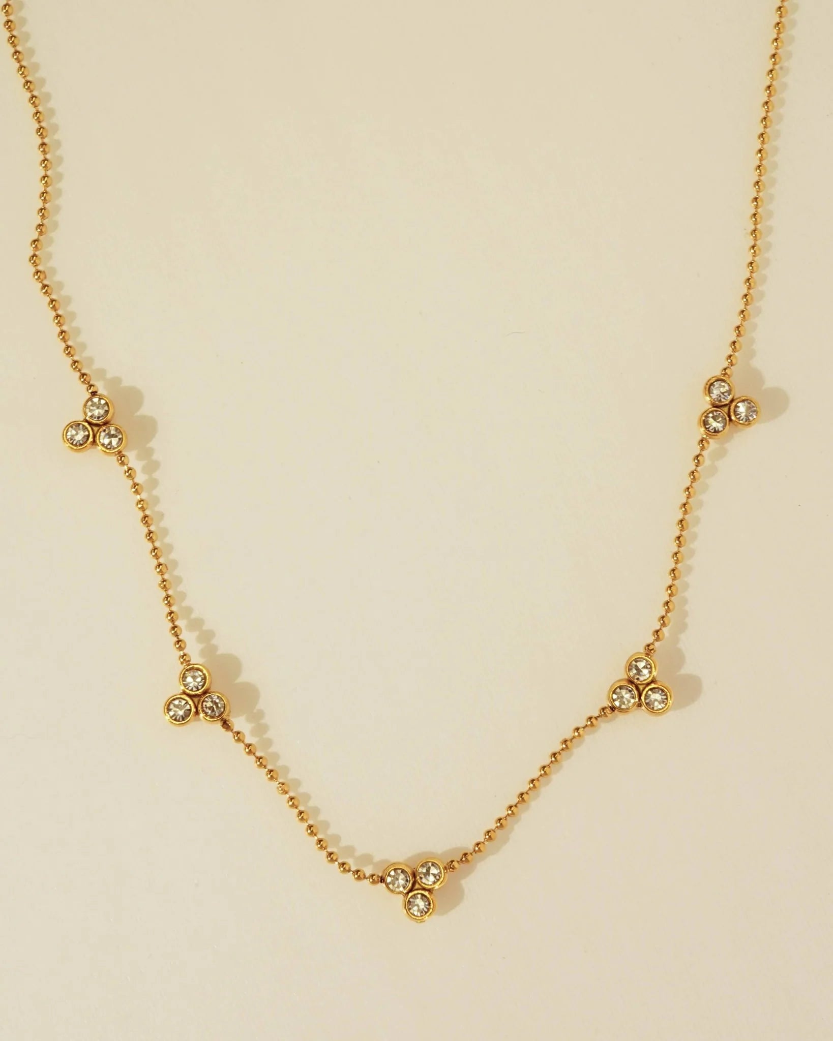 Trikala Gold Cluster Necklace