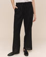 Utility Scalloped Pant-Black