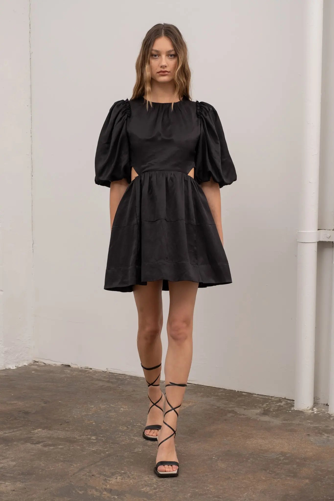 Black Cut-out Mini Dress