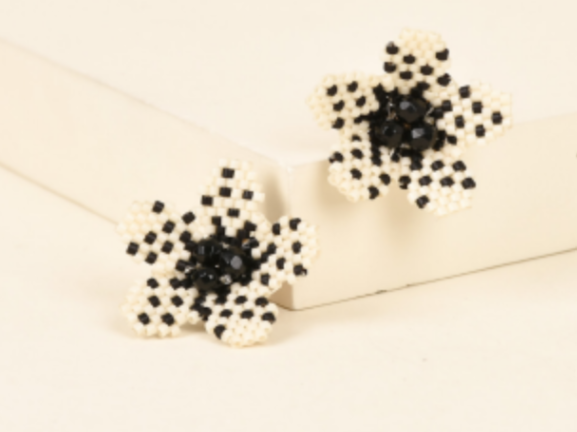 Dotted Flower Earring