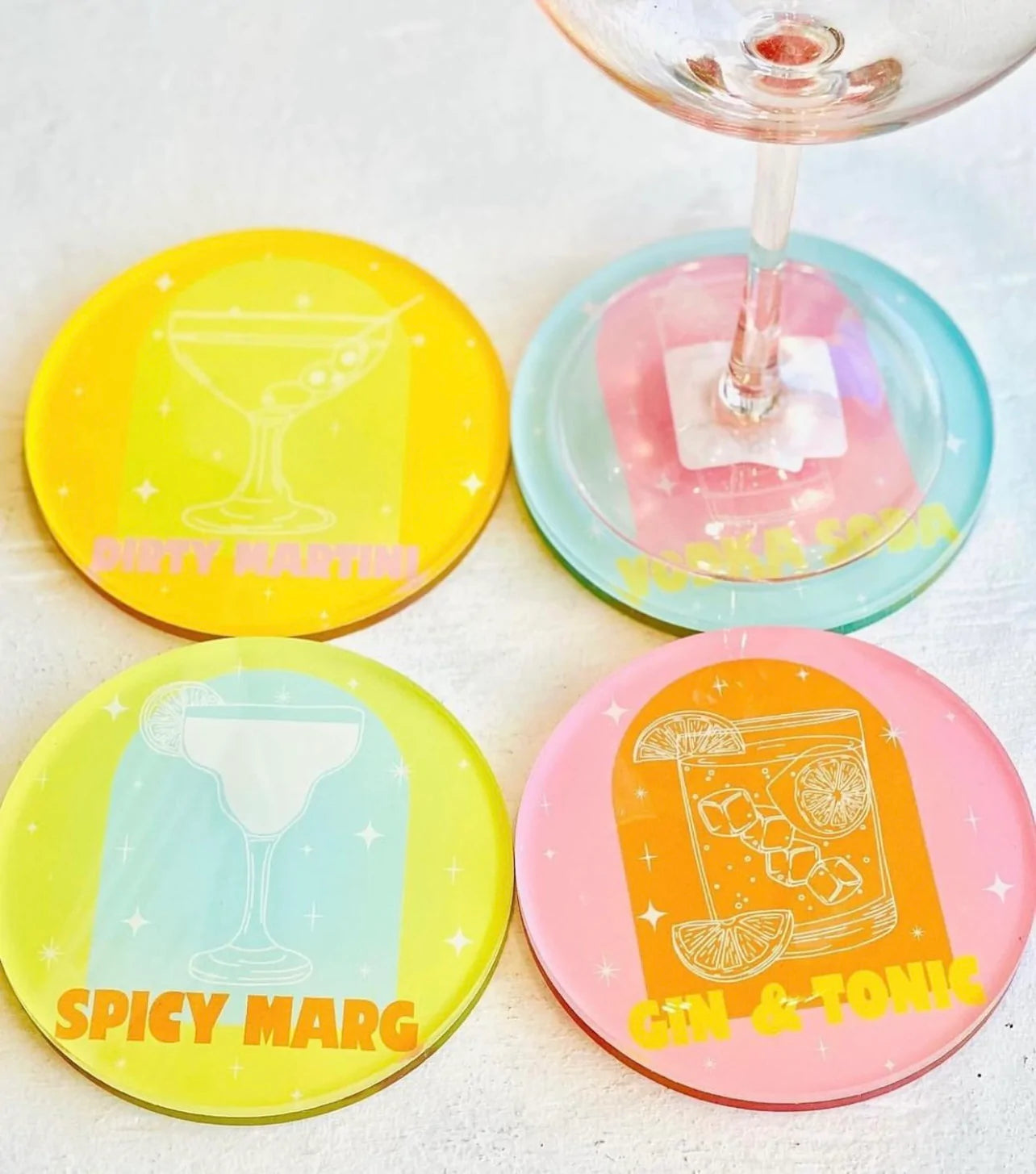 Acrylic Beverage Coasters