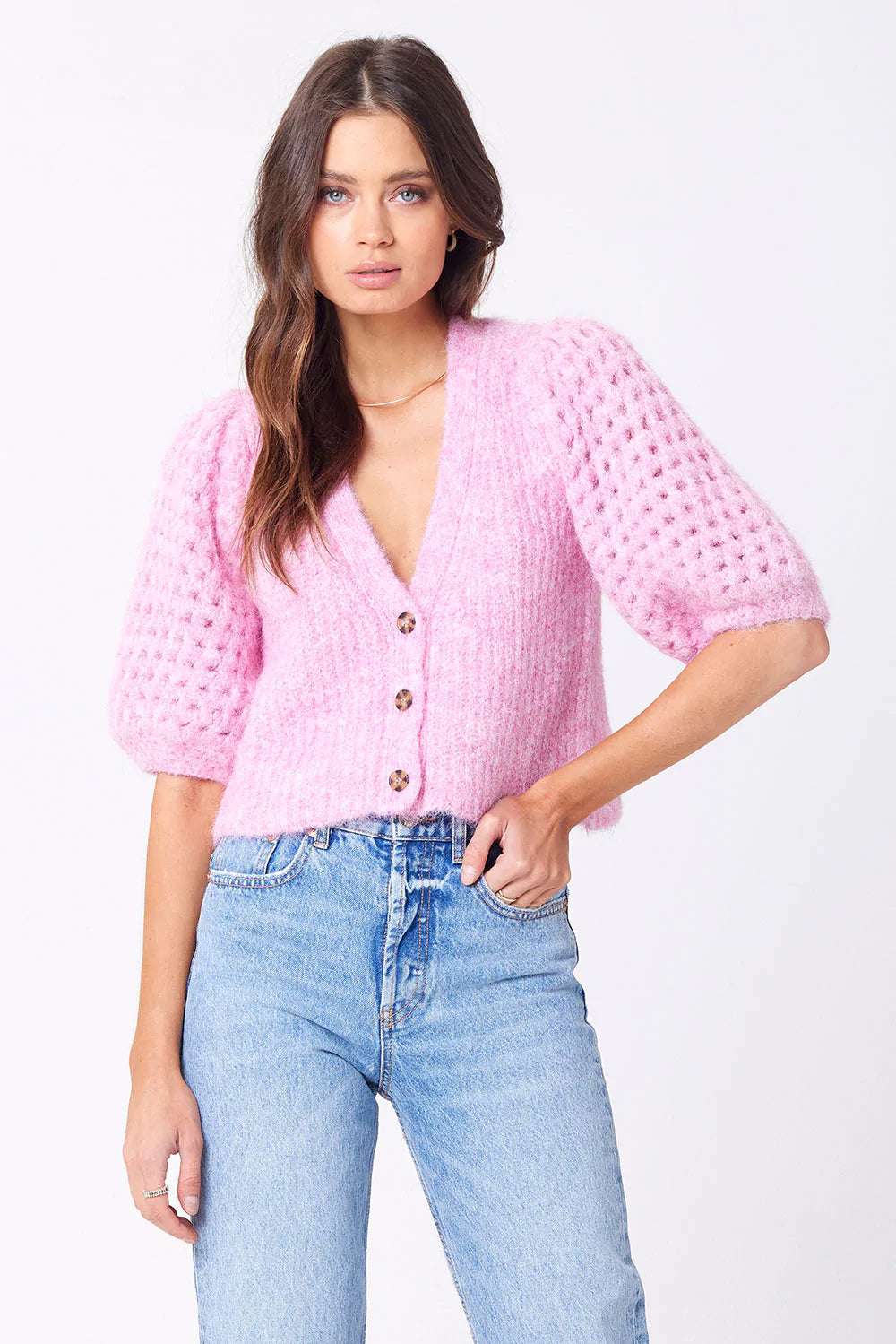 Elyse Sweater-Party Pink